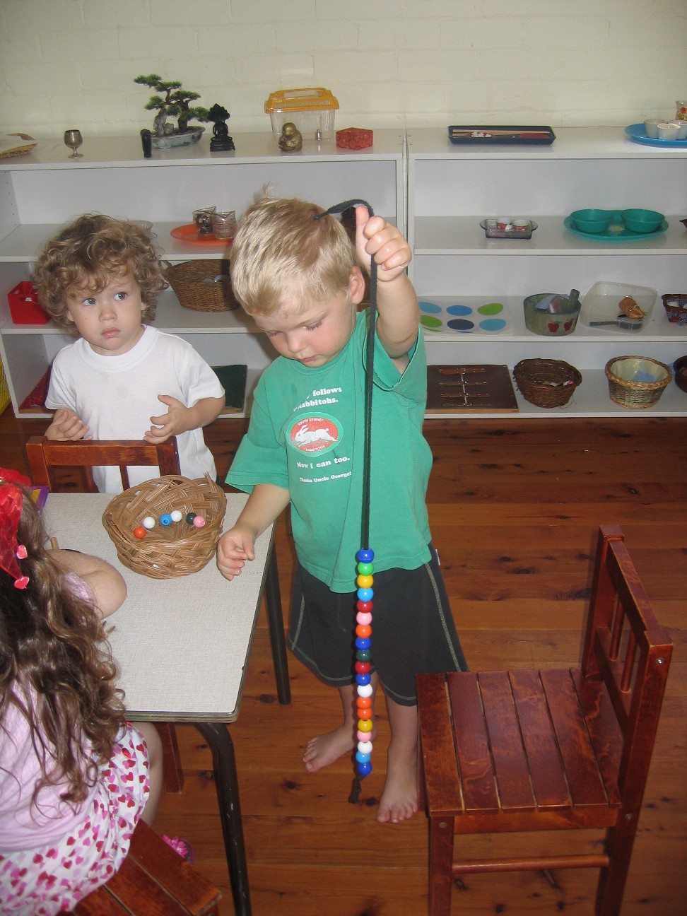 Threading beads