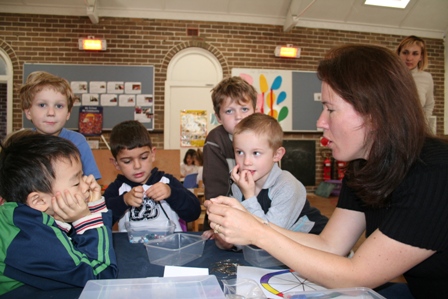 Margaret's bead making!